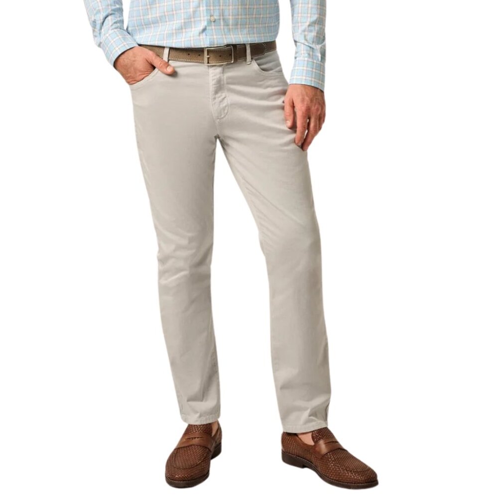 johnnie-O Carmel Sateen 5-Pocket Pant – Chrome